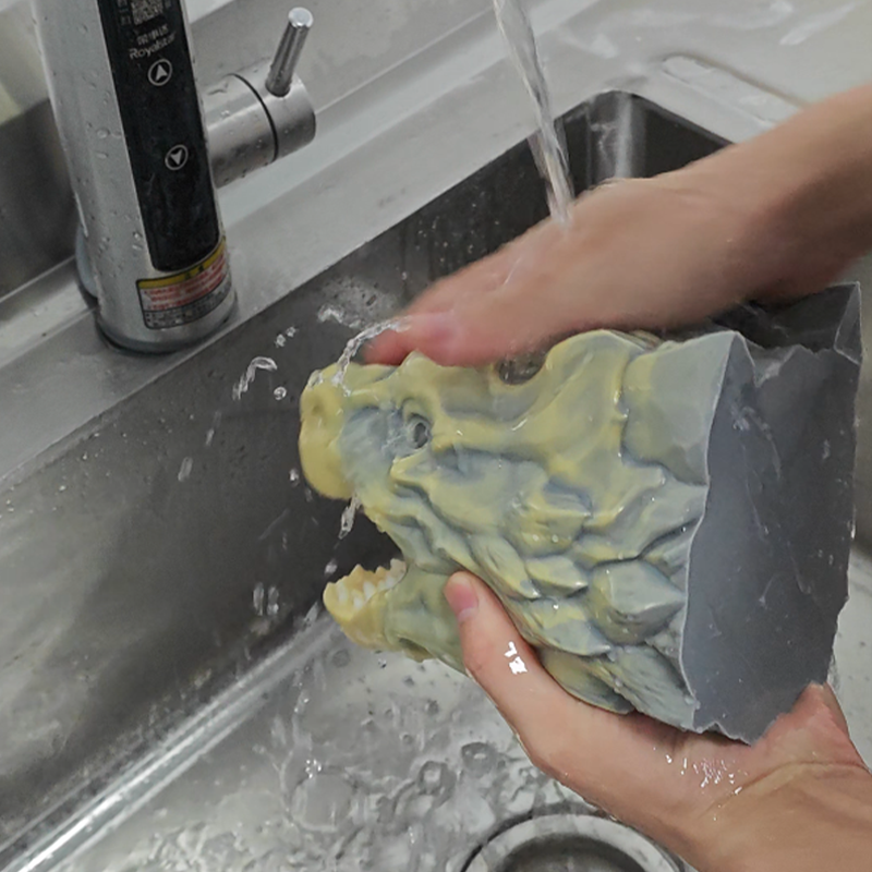 Cleaning Phosphorus Rock Dragon's Head