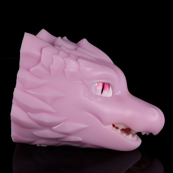 Pink Phosphorosaurus Head - Pinkish skin