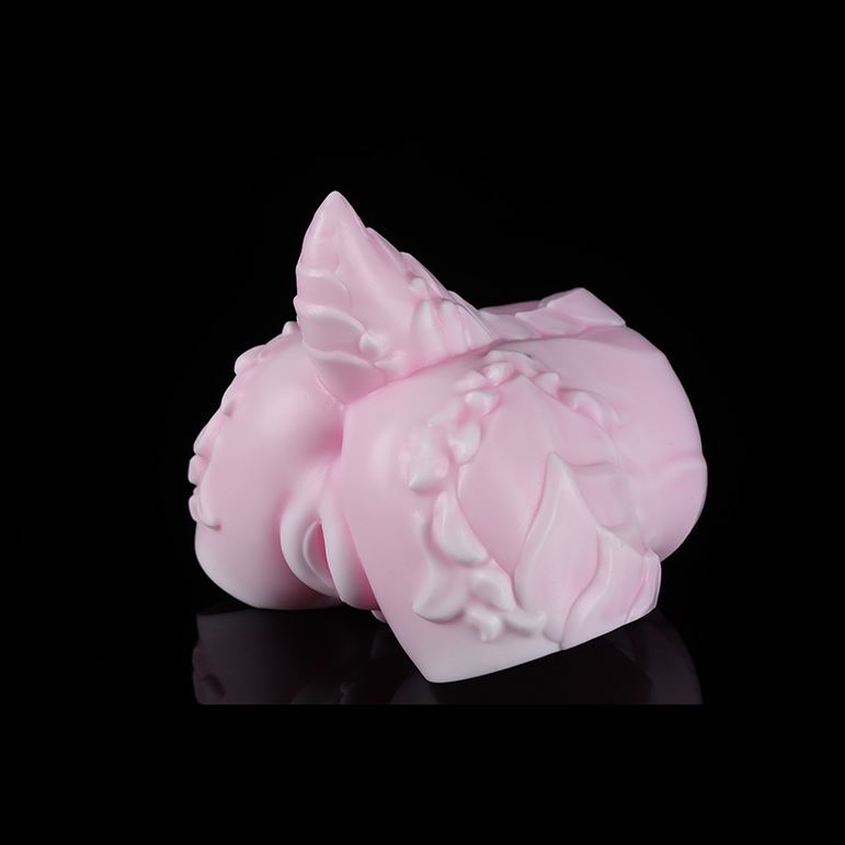 Alternative tail detail view of Cherry Blossom Dragon sculpture
