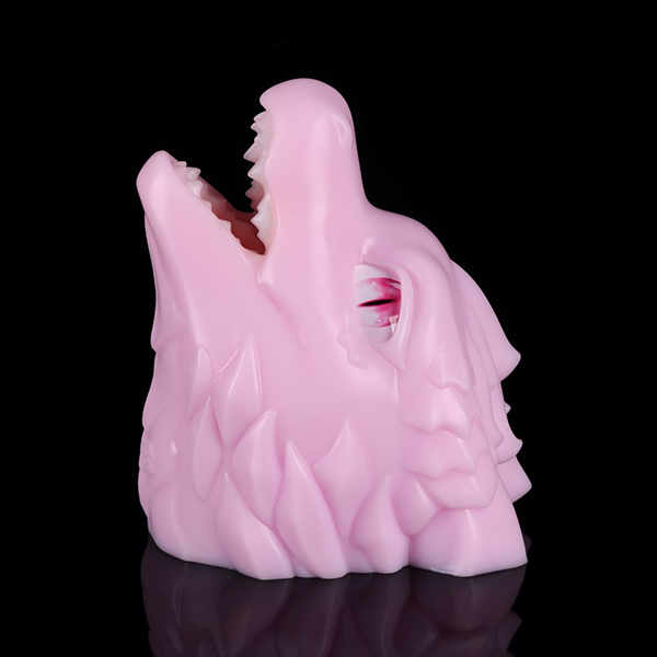 Cute Pink Phosphorosaurus Head