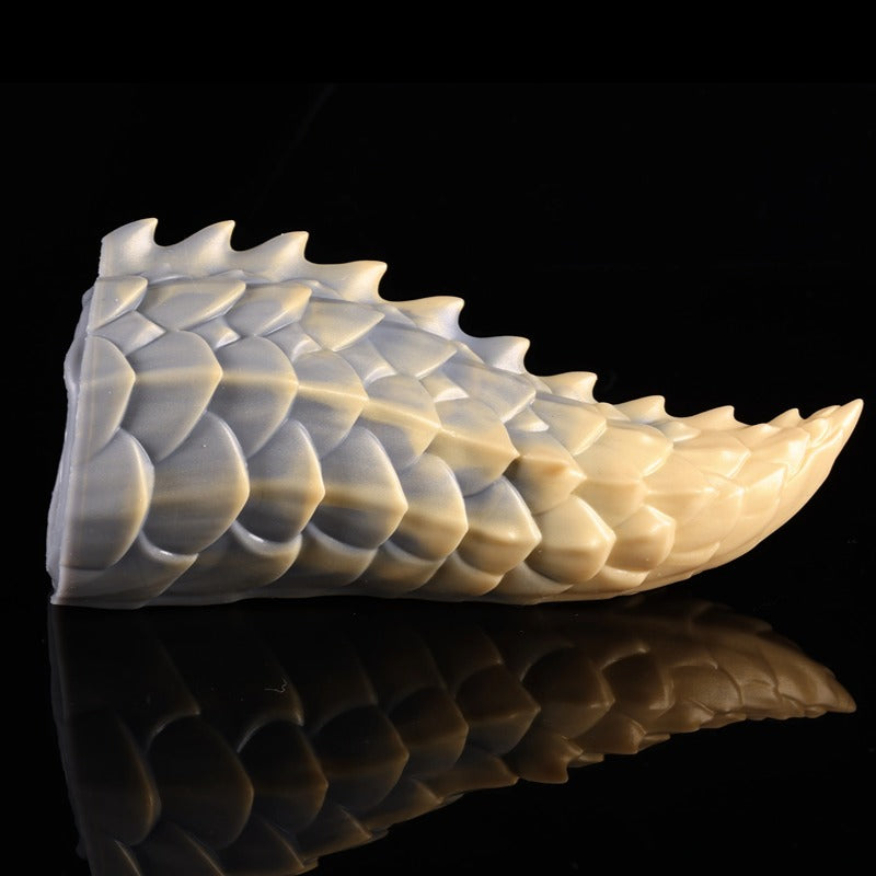 Dragon Tail Fantasy Sculpture Detailed Scale Pattern Body-Safe