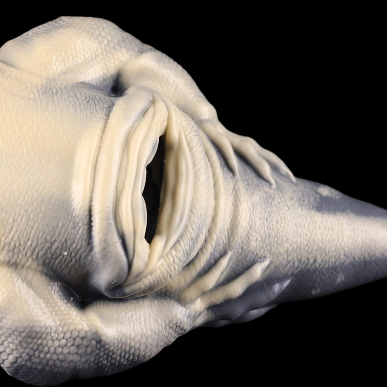 Gorath mythic series artwork - textured organic internal channel with deep tactile ridges