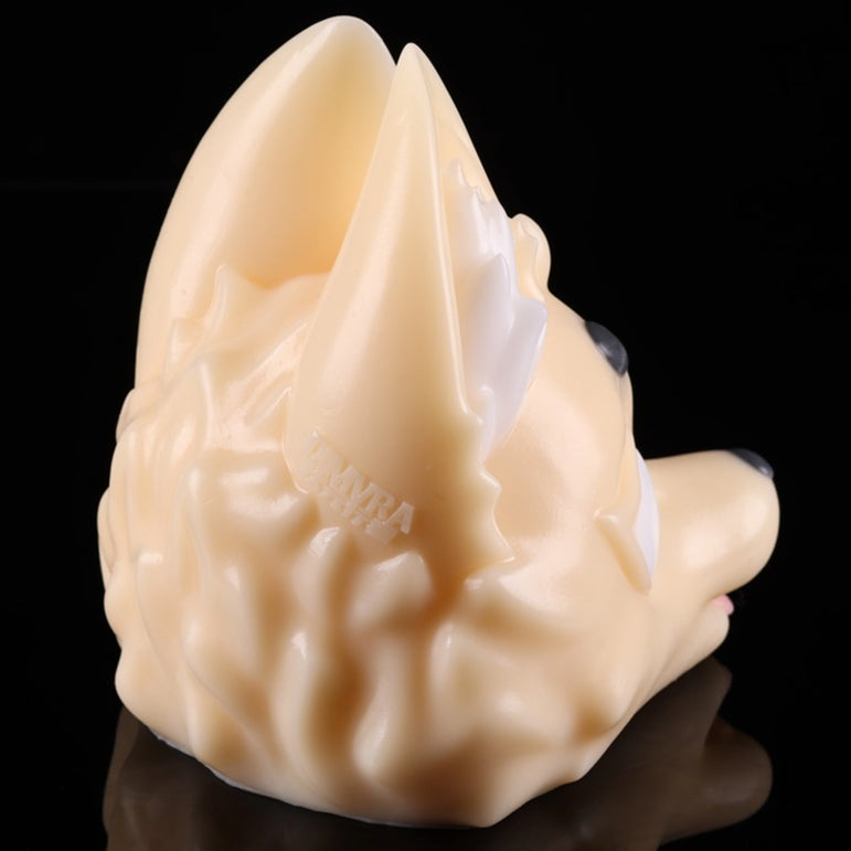 Moon Scar Celestial Kitsune - rear angle view with premium texture detail