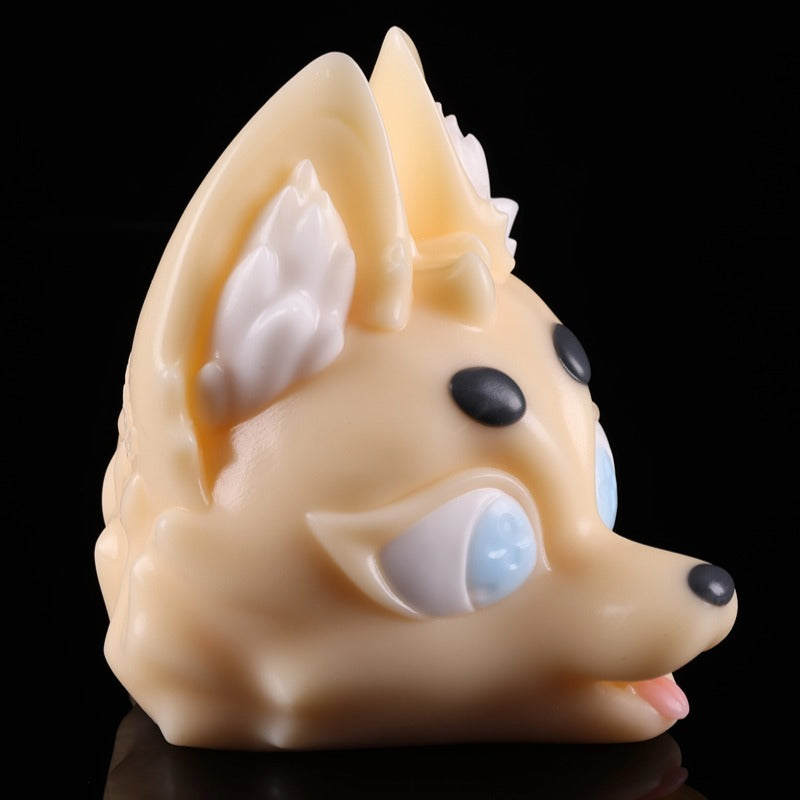 Moon Scar Celestial Kitsune - right side profile view