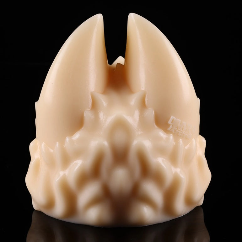 Moon Scar Celestial Kitsune fantasy collectible - rear perspective with art texture