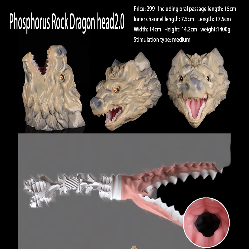 Phosphorus Rock Dragon Head Size