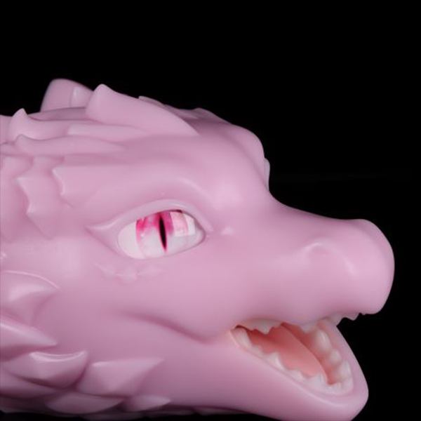 Pink Phosphorosaurus Head is laughing