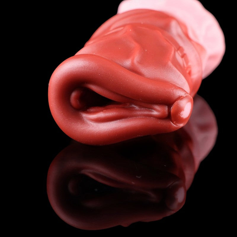 Image of Crimson Stallion Dildo – Equine Fantasy Masturbator for Men