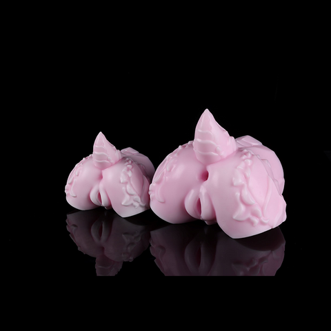Side view of Cherry Blossom Dragon Princess sculpture