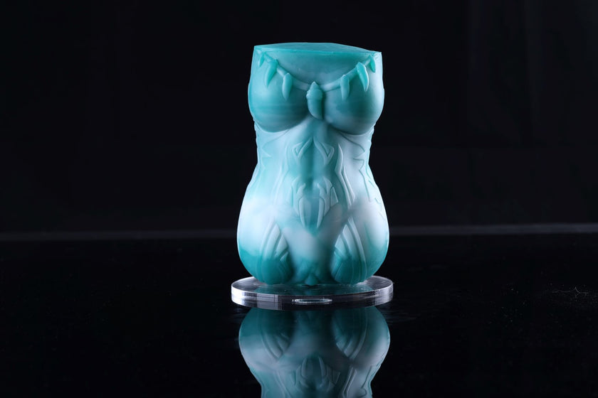 The Goblin Princess fantasy collectible - front view showcasing vivid green gradient on display