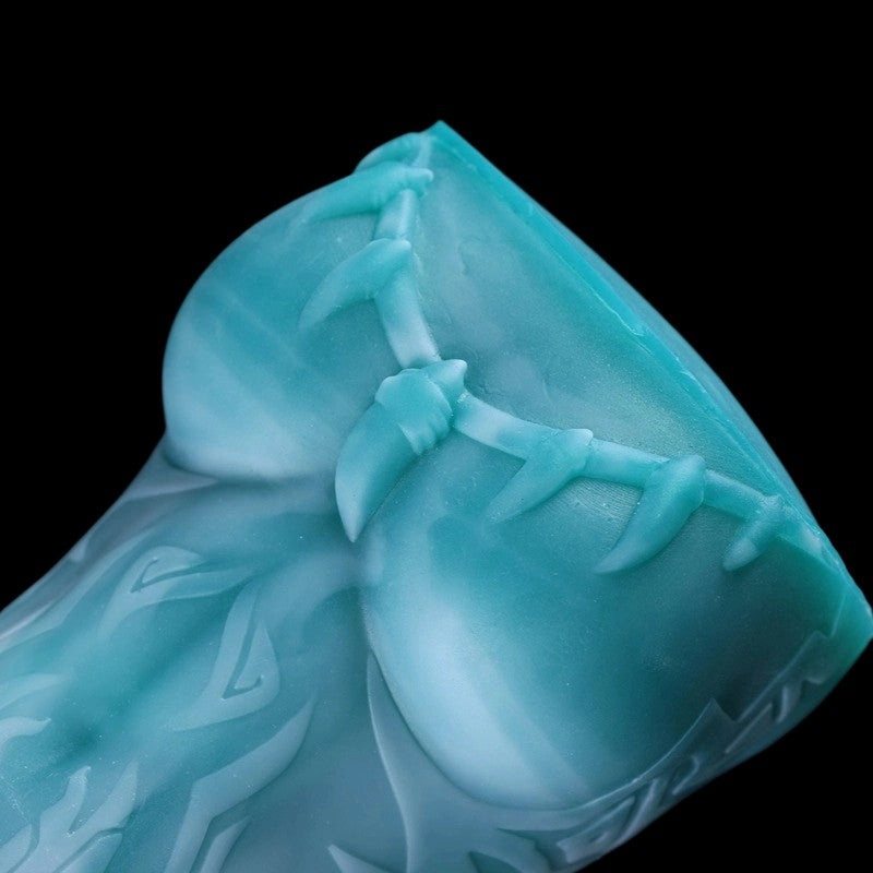 The Goblin Princess premium silicone centerpiece - upper profile focus highlighting geometric spine details