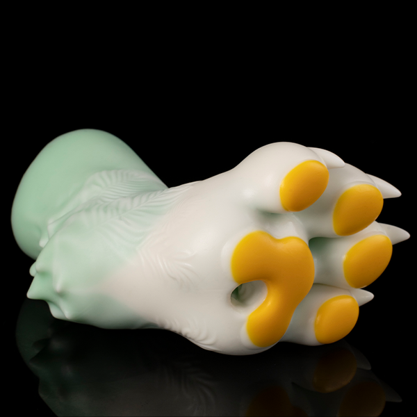 The paw pads are yellow.