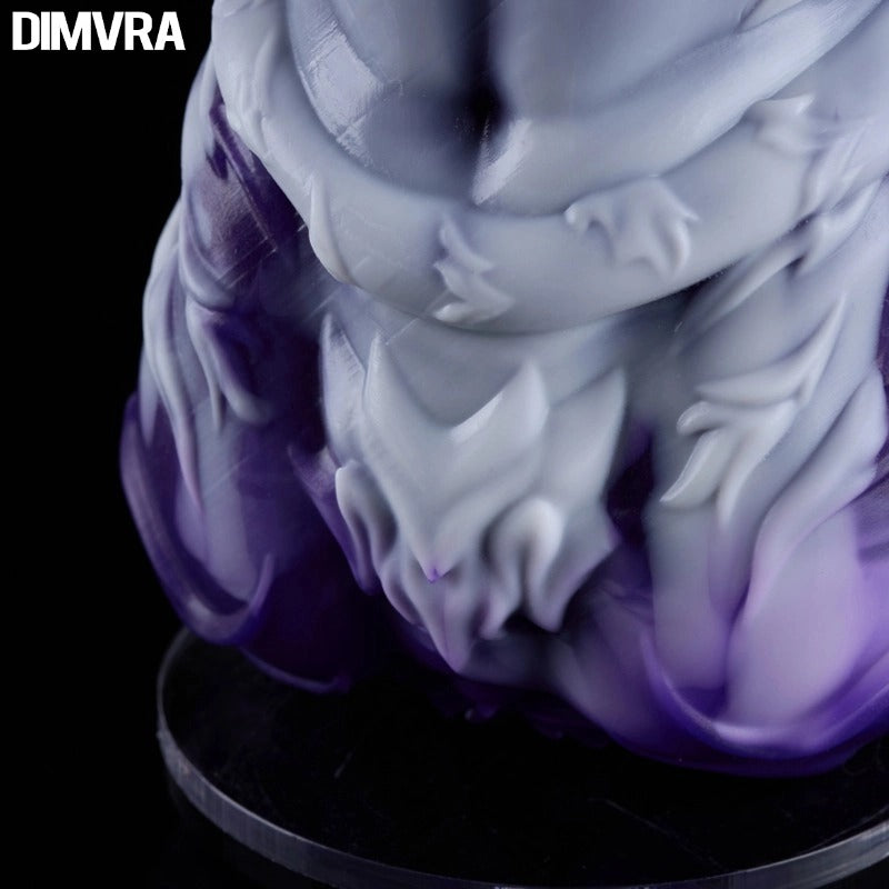 Vanguard Tigris mythic sculpture - muscular texture detail with purple gradient ombre