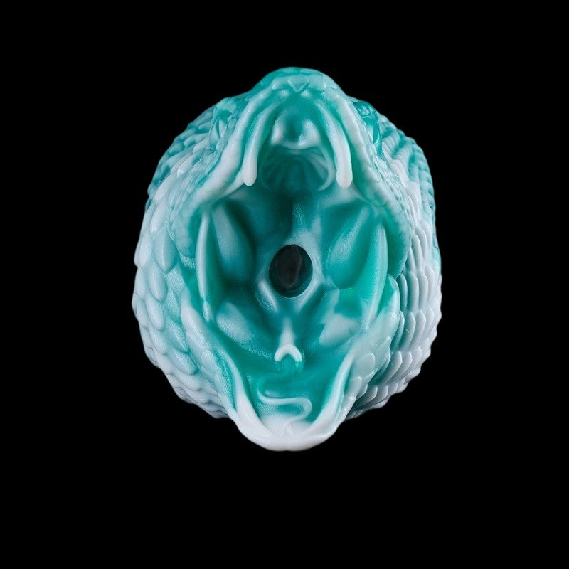 Viper Fang textured collectible - top view showing stylized upper opening and internal channel