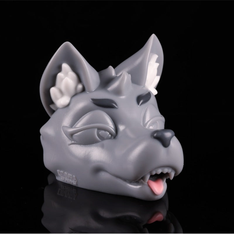 Yue Wu lupine fantasy collectible with mythic ears and enchantress face design