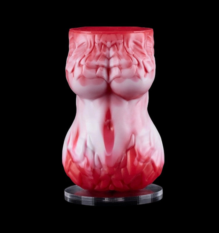 Drakara Dragon Empress fantasy masturbator - front view with dragon claws and flame gradient