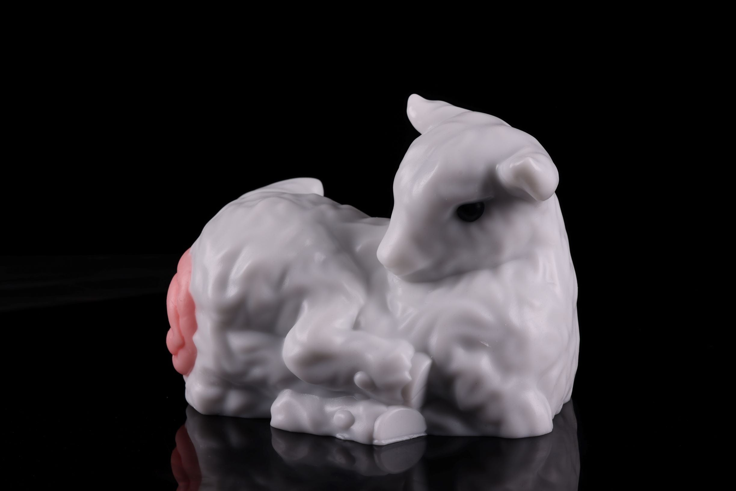 Image of Pastoral Whisper - Fluffy Snow Lamb