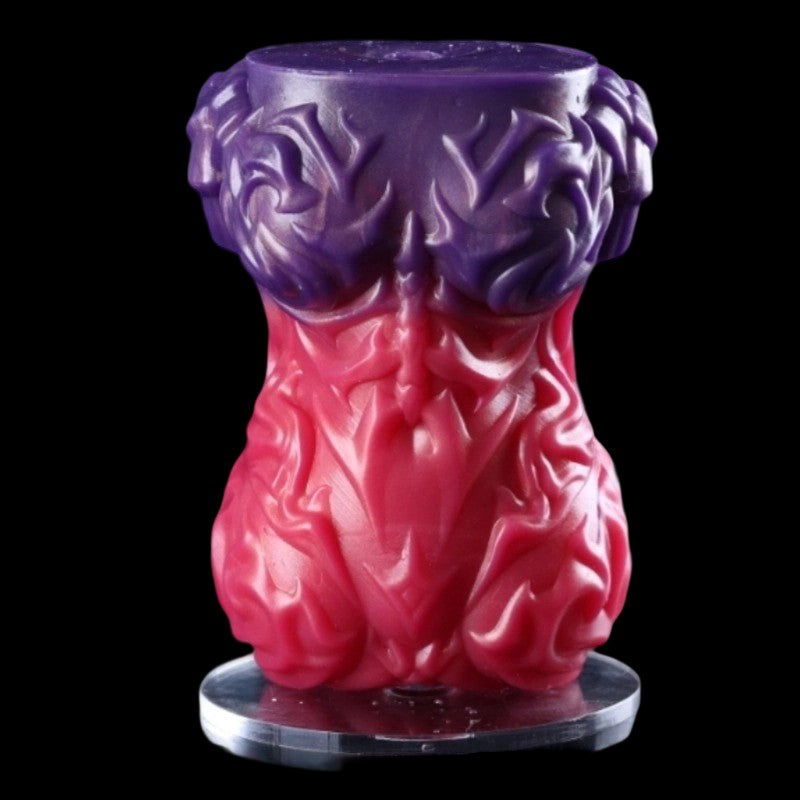 Lilith's Vice demon queen fleshlight - front view with purple-red gradient and flame texture