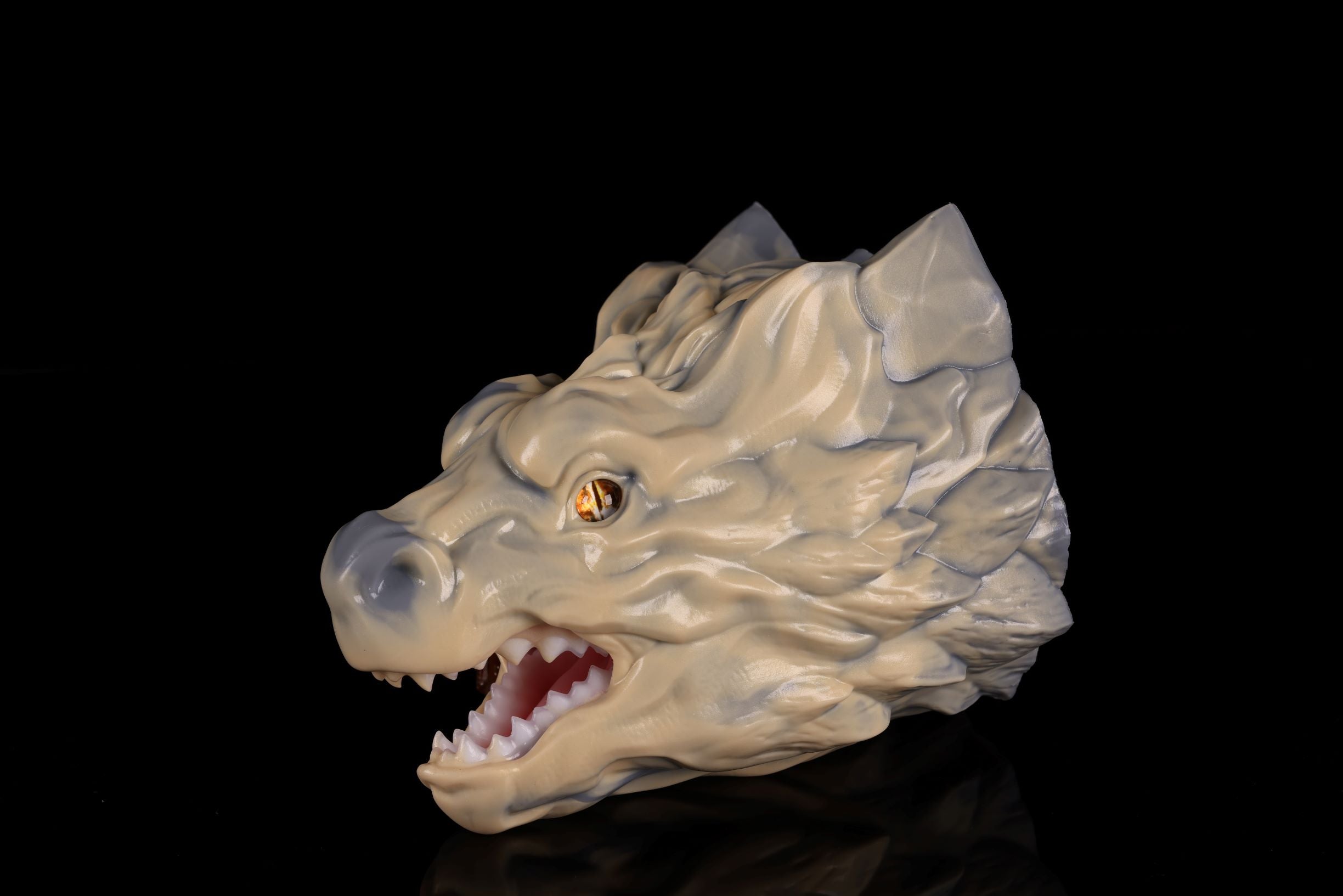 Image of Mystic Flame Dragon Head Stroker Premium Silicone - Body-Safe Material