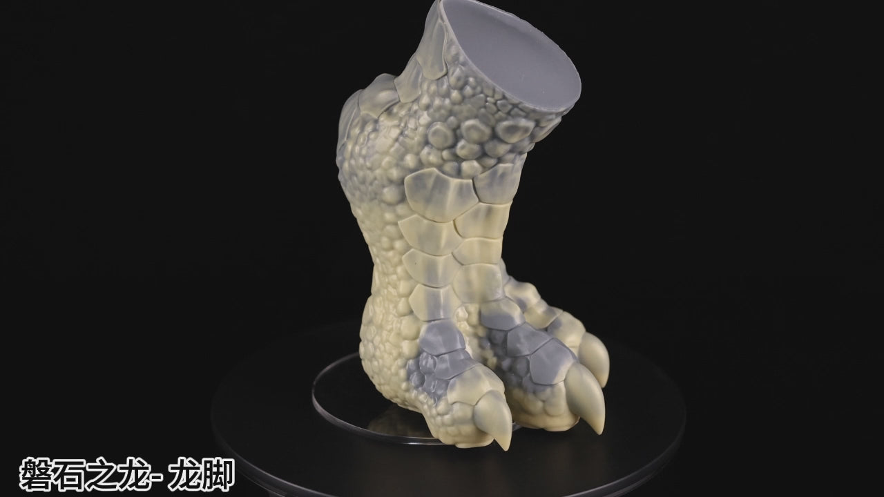 Image of Dragon Foot Masturbator: Scaled Rock Dragon Claw - Mystic Flame